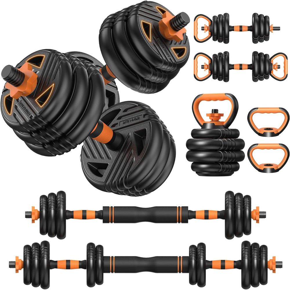 Home Gym Dumbbell Set - 5 In 1 Adjustable Dumbbell Set