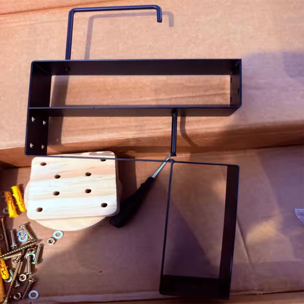 Home Gym Ideas - Wood Motorcycle Helmet Holder Wall Mount