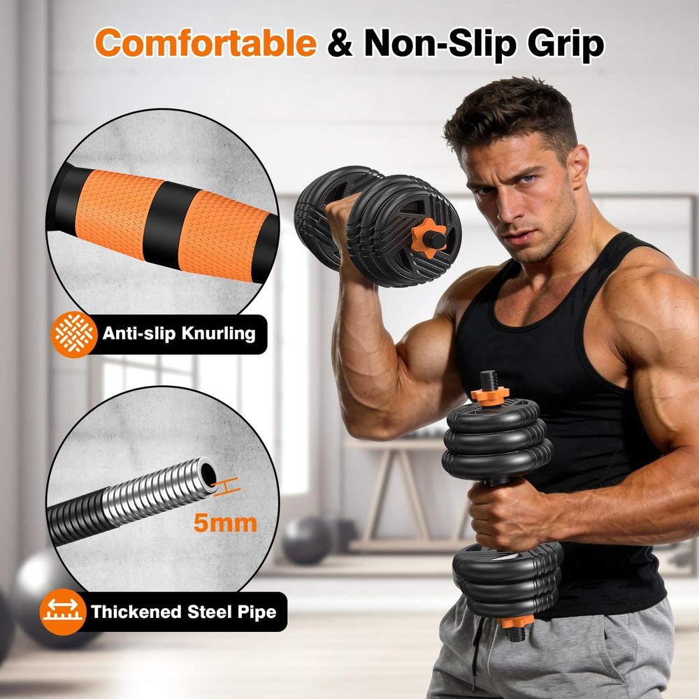 5 In 1 Adjustable Dumbbell Set - Home Gym Dumbbell Set ulasan dan harga