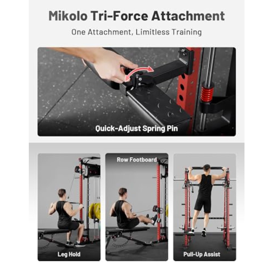 M4 2.0 Smith Machine All-in-On - Home Gym One Machine ulasan dan harga