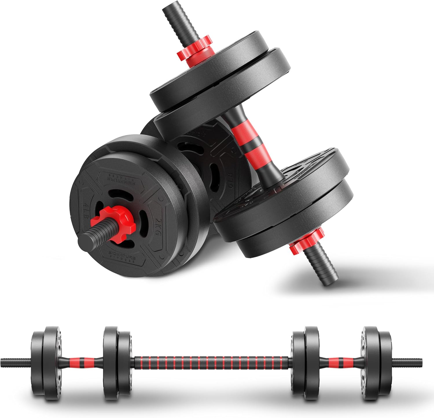 22lb 2-in-1 Adjustable Dumbbel - Home Gym Dumbbell Set ulasan dan harga