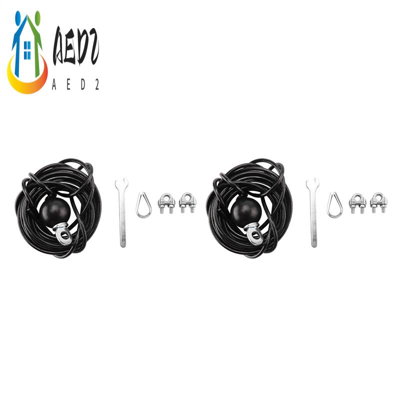 AED2-2Pcs 400Cm Home Gym Fitne - Home Gym Cable Pulley System ulasan dan harga