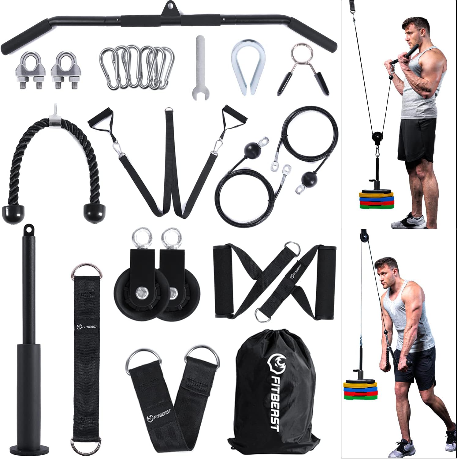 Pulley System Gym, Cable Weigh - Home Gym Cable Pulley System ulasan dan harga