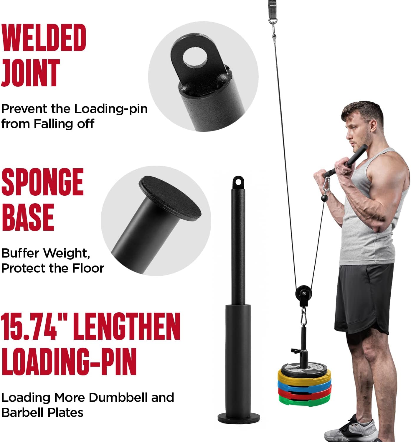 Pulley System Gym, Cable Weigh - Home Gym Cable Pulley System ulasan dan harga