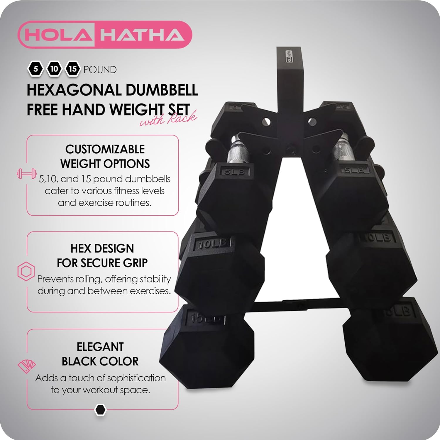 Hexagonal Dumbbell Weights Set - Home Gym Dumbbell Set ulasan dan harga