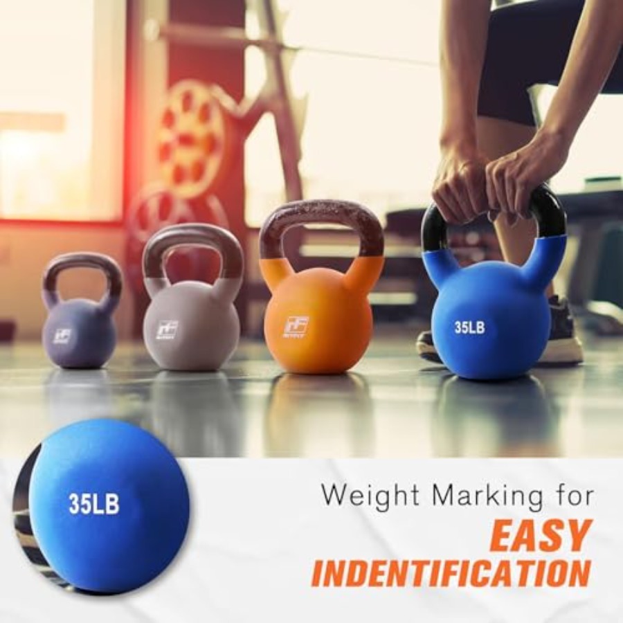 Neoprene Coated Kettlebell Wei - Home Gym Kettlebells ulasan dan harga