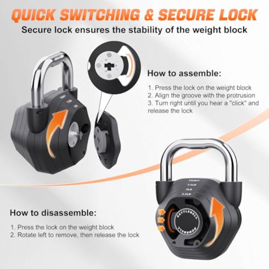 2-in-1 Adjustable Kettlebell 1 - Home Gym Kettlebells ulasan dan harga