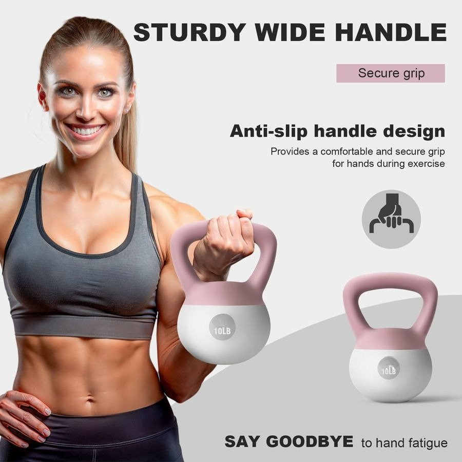 Kettlebell 5LB 10LB 15LB 20LB  - Home Gym Kettlebells ulasan dan harga