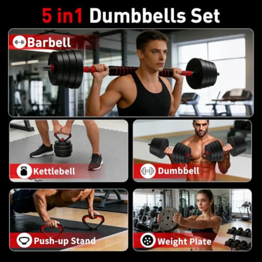 Adjustable Dumbbells 90 LB/75  - Home Gym Used ulasan dan harga