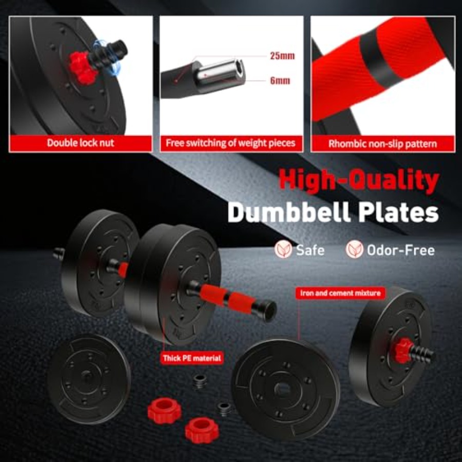 Adjustable Dumbbells 90 LB/75  - Home Gym Used ulasan dan harga