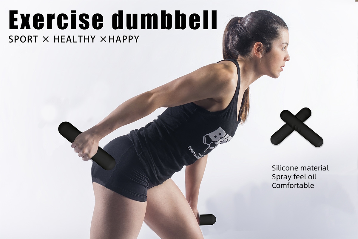 Barbell Bar Beam Silicone Dumb - Home Gym Dumbbell Set ulasan dan harga