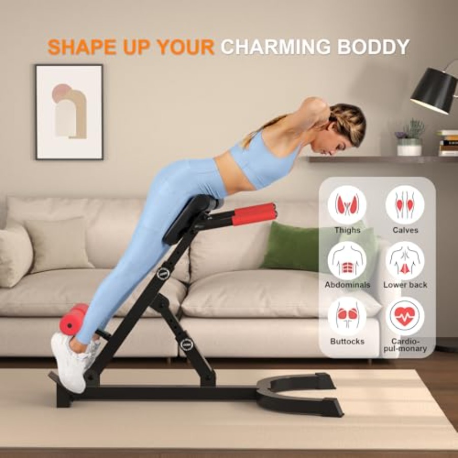 Foldable Roman Chair Back Exte - Home Gym One Machine ulasan dan harga