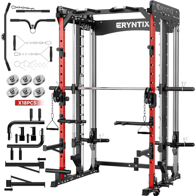 Smith Machine, 2600 LBS Capaci - Home Gym One Machine ulasan dan harga