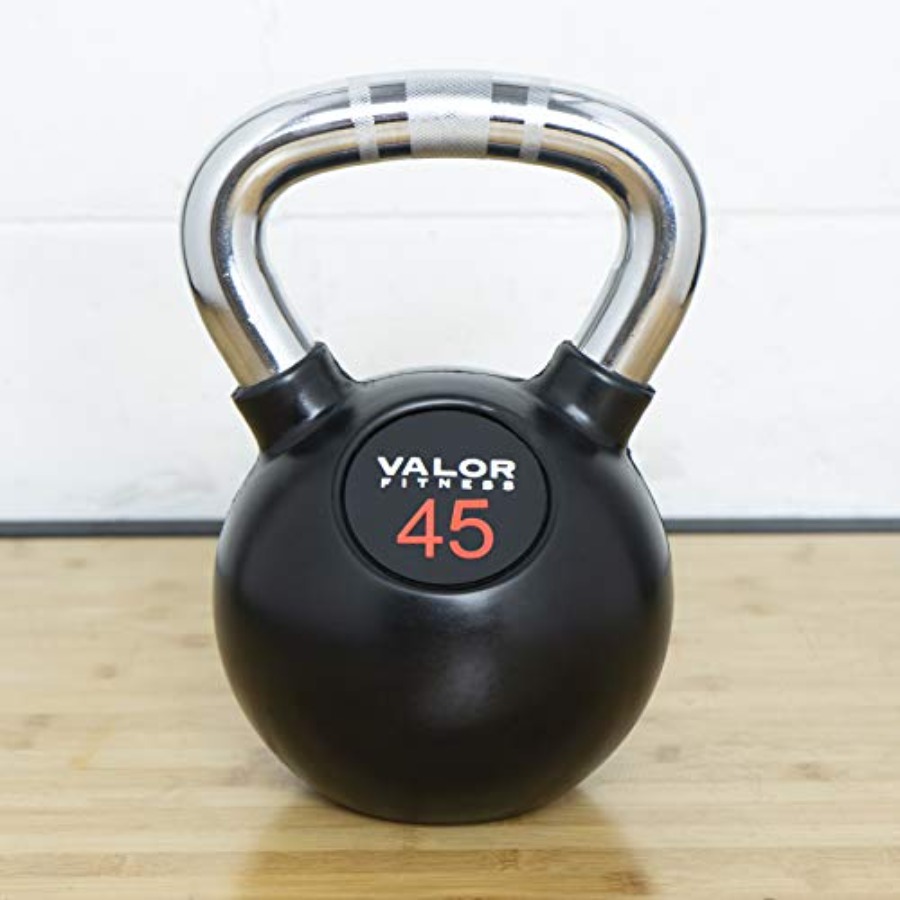 Chrome Handle Rubber Coated Ke - Home Gym Kettlebells ulasan dan harga