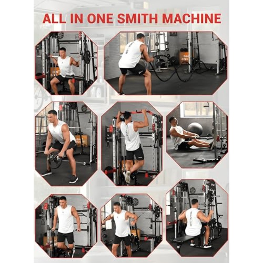 Smith Machine Home Gym All in  - Home Gym One Machine ulasan dan harga