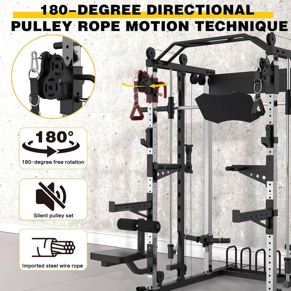 Smith Machine Home Gym Strengt - Home Gym Lat Pulldown ulasan dan harga