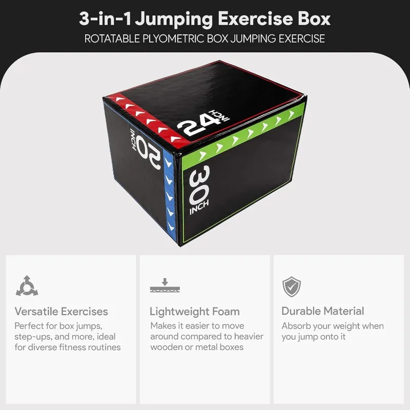 BalanceFrom 3-in-1 Foam Plyome - Home Gym Jump Box ulasan dan harga