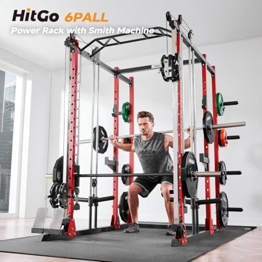 All-in-One Power Rack with Smi - Home Gym One Machine ulasan dan harga