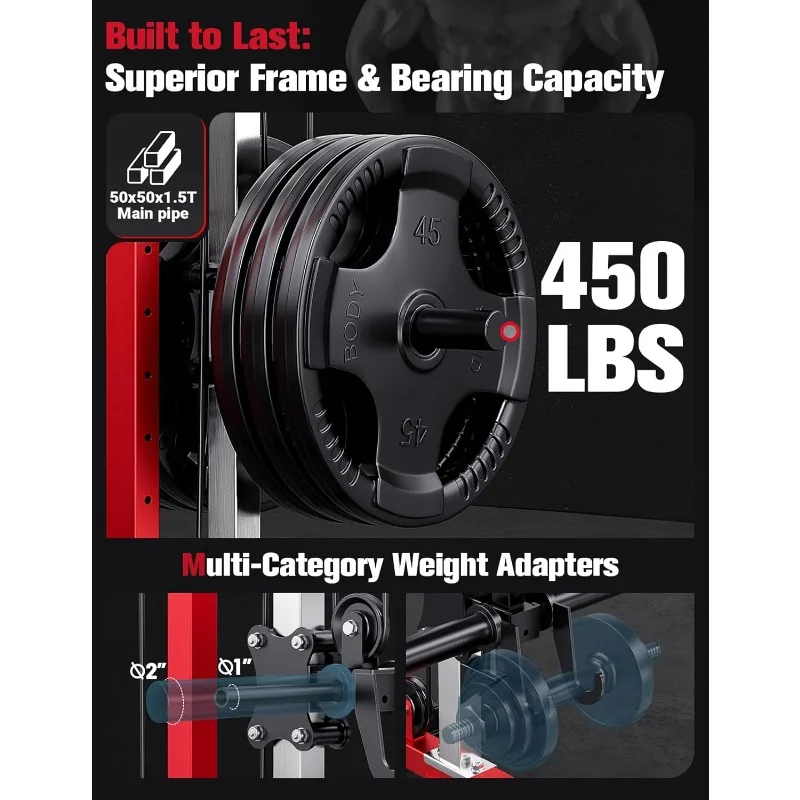 YOLEO Smooth Pulley System Pow - Home Gym Cable Pulley System ulasan dan harga