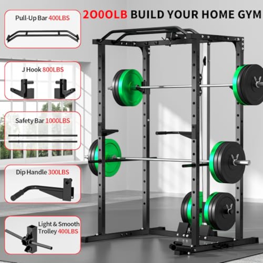 Home gym power rack with LAT p - Home Gym Lat Pulldown ulasan dan harga