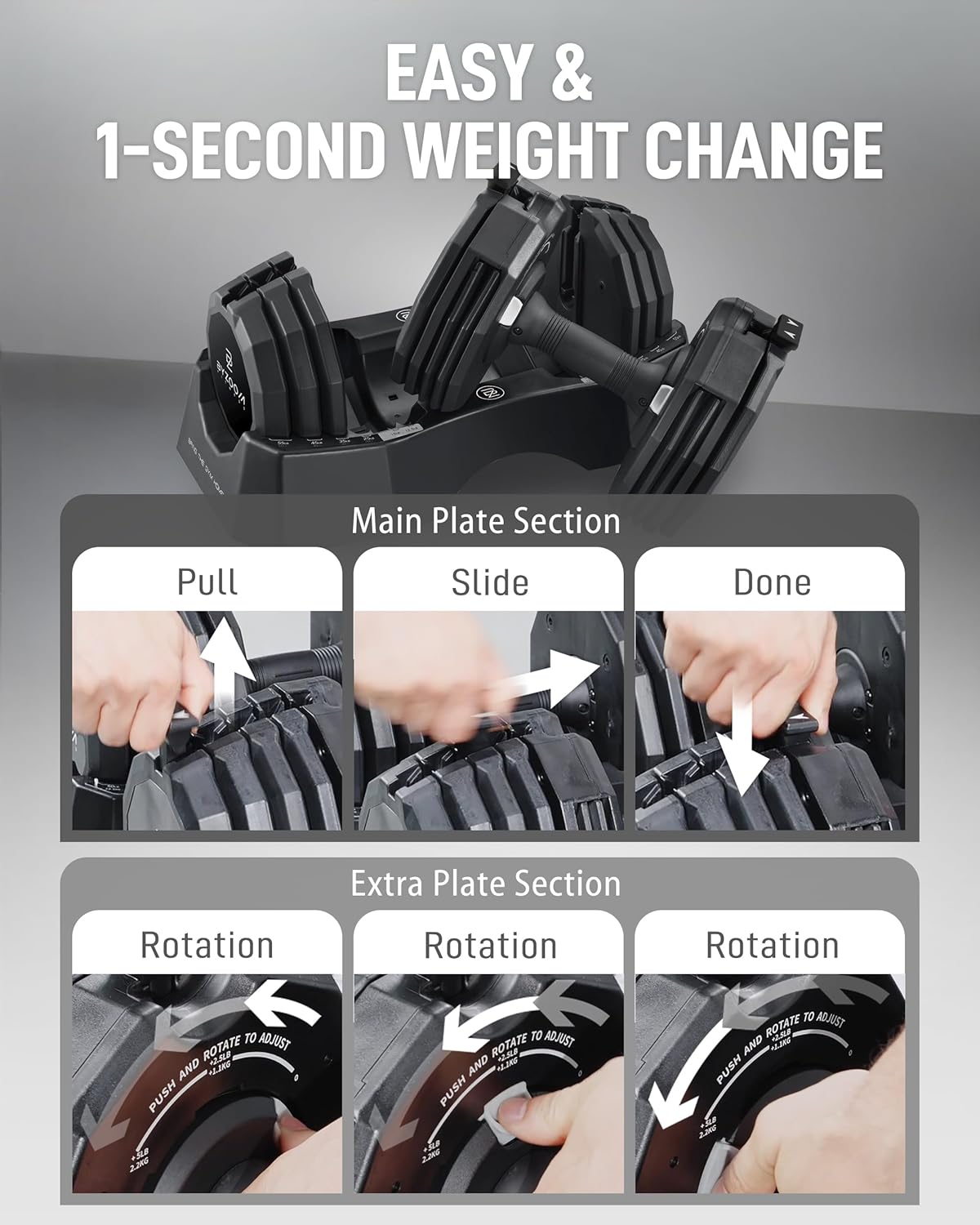 Adjustable Dumbbell Pair Set o - Home Gym Dumbbell Set ulasan dan harga