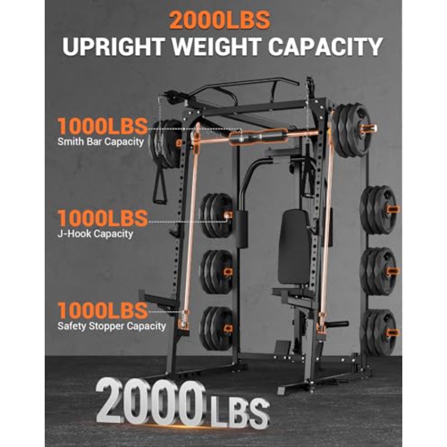 Smith Machine Home Gym Squat R - Home Gym Lat Pulldown ulasan dan harga