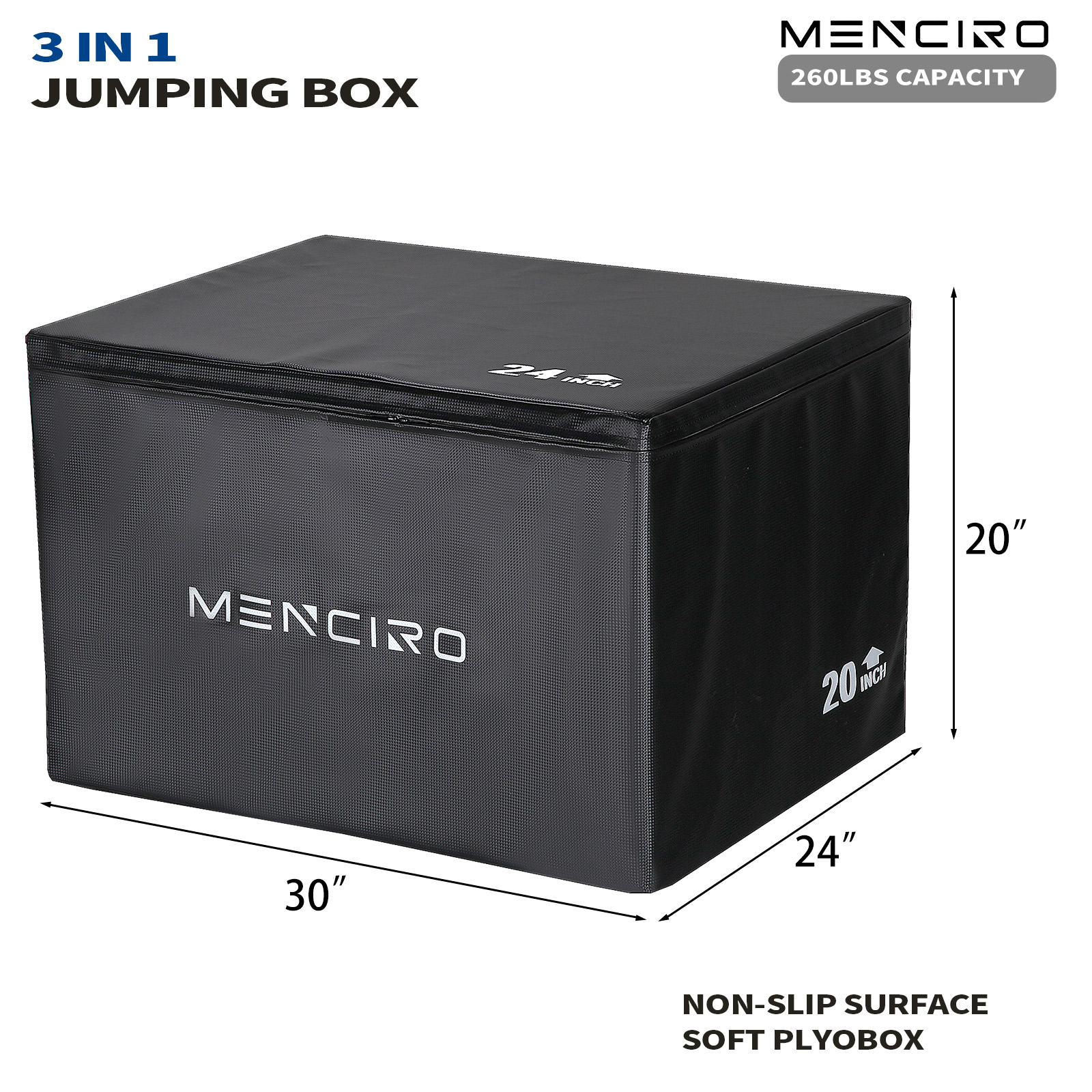 MENCIRO PE Foam Jump Box Home  - Home Gym Jump Box ulasan dan harga