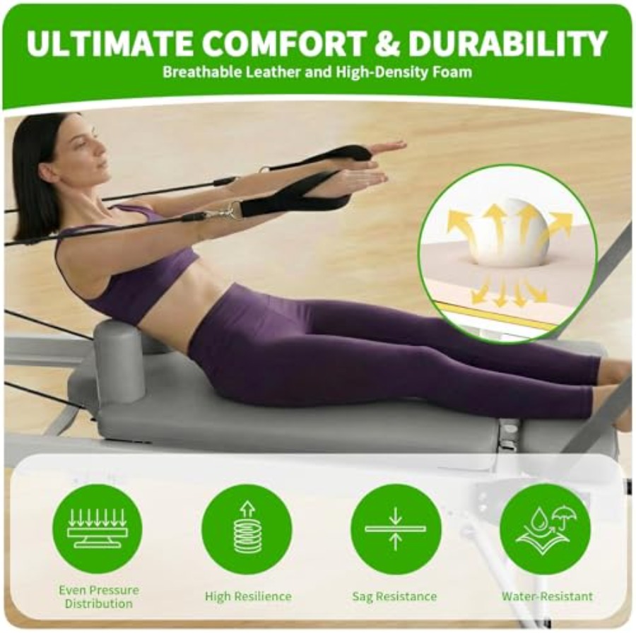 Foldable Pilates Reformer Mach - Home Gym No Equipment ulasan dan harga