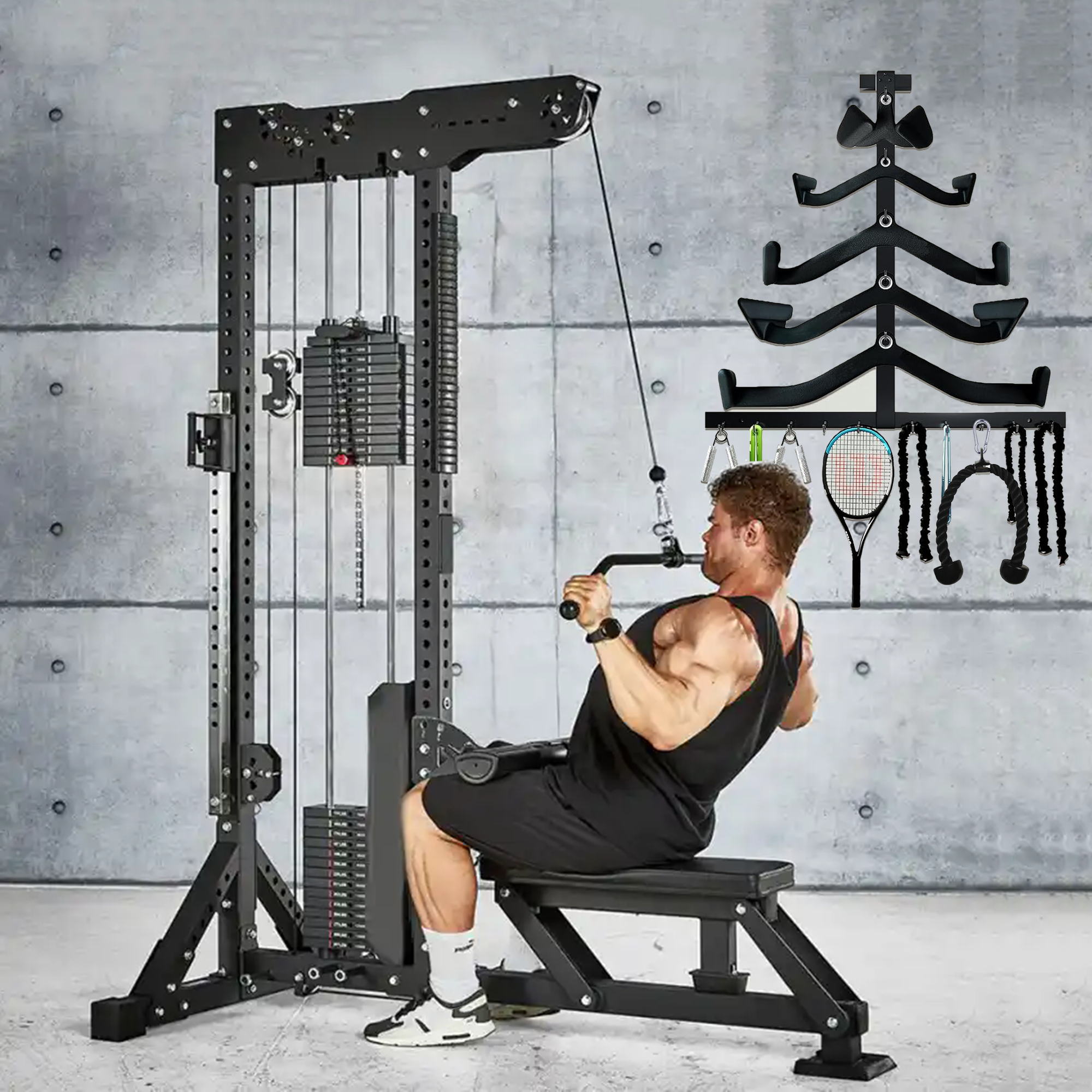 Lat Pull Down Bar Gym Accessor - Home Gym Ideas ulasan dan harga