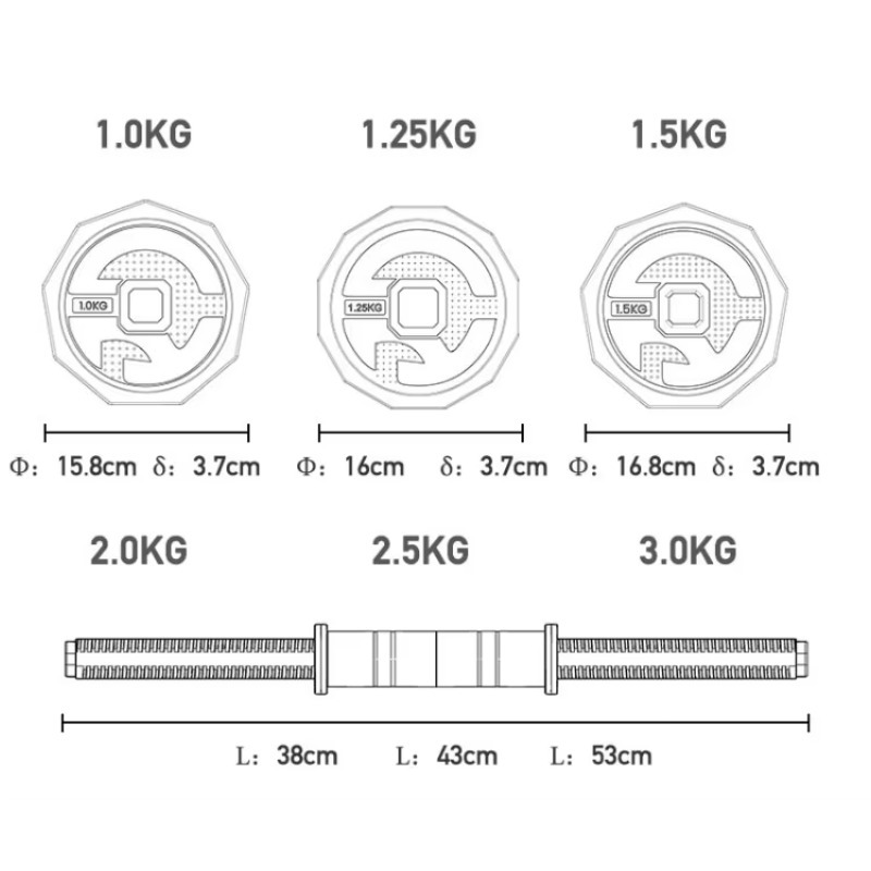 Adjustable Dumbbell Weight Use - Home Gym Used ulasan dan harga