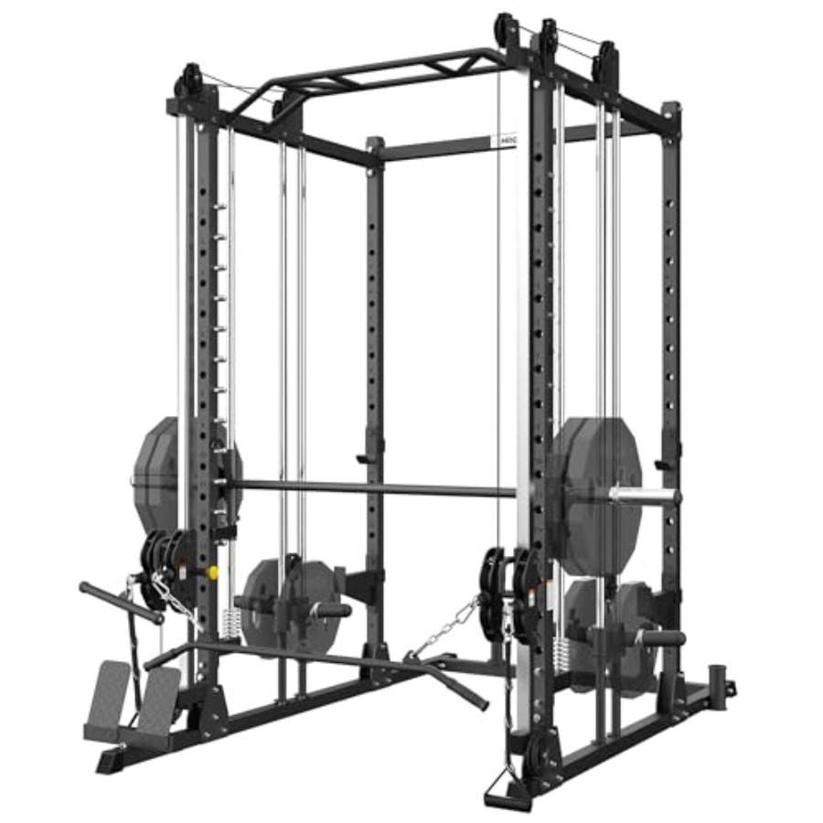 All-in-One Power Rack with Smi - Home Gym One Machine ulasan dan harga