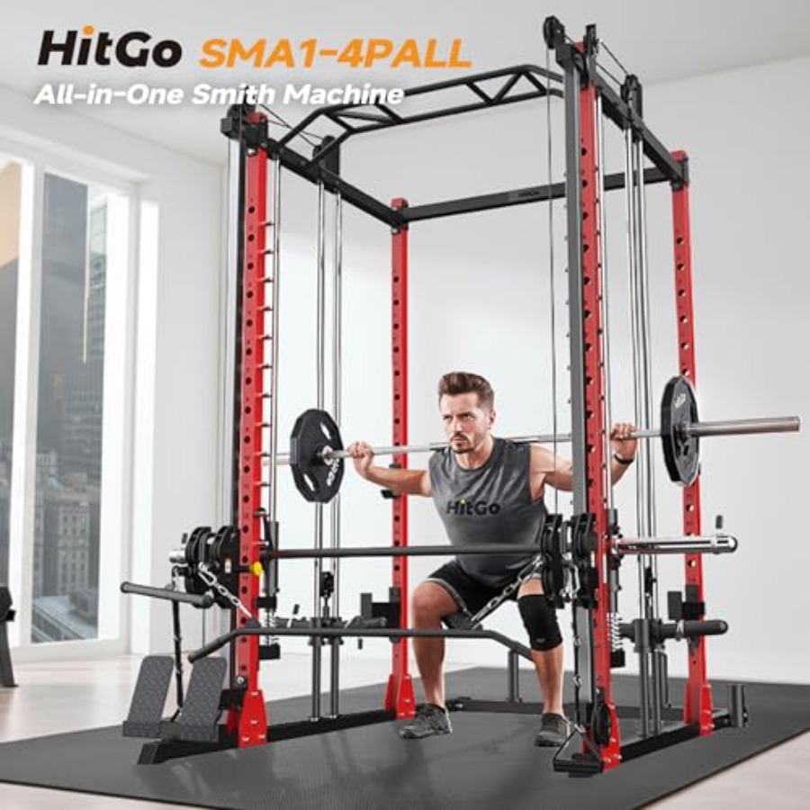 All-in-One Power Rack with Smi - Home Gym One Machine ulasan dan harga