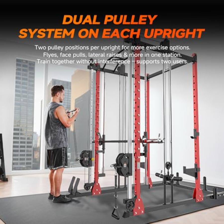 All-in-One Power Rack with Smi - Home Gym One Machine ulasan dan harga