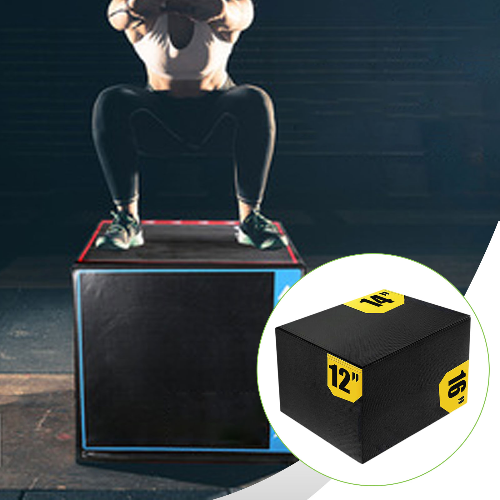 3 in 1 Plyometric Jumping Box  - Home Gym Jump Box ulasan dan harga