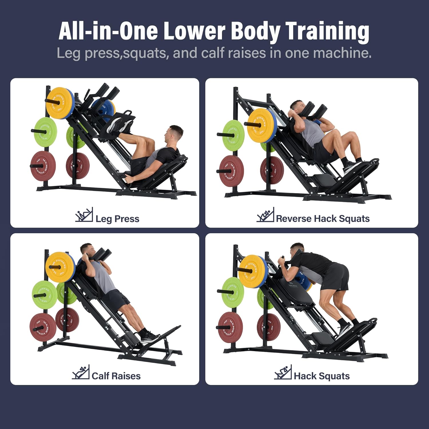 Drone S1 Leg Press Hack Squat  - Home Gym One Machine ulasan dan harga