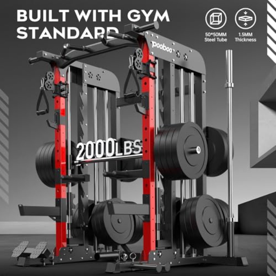 Home Gym Power Cage 2000LB Squ - Home Gym Cable Pulley System ulasan dan harga