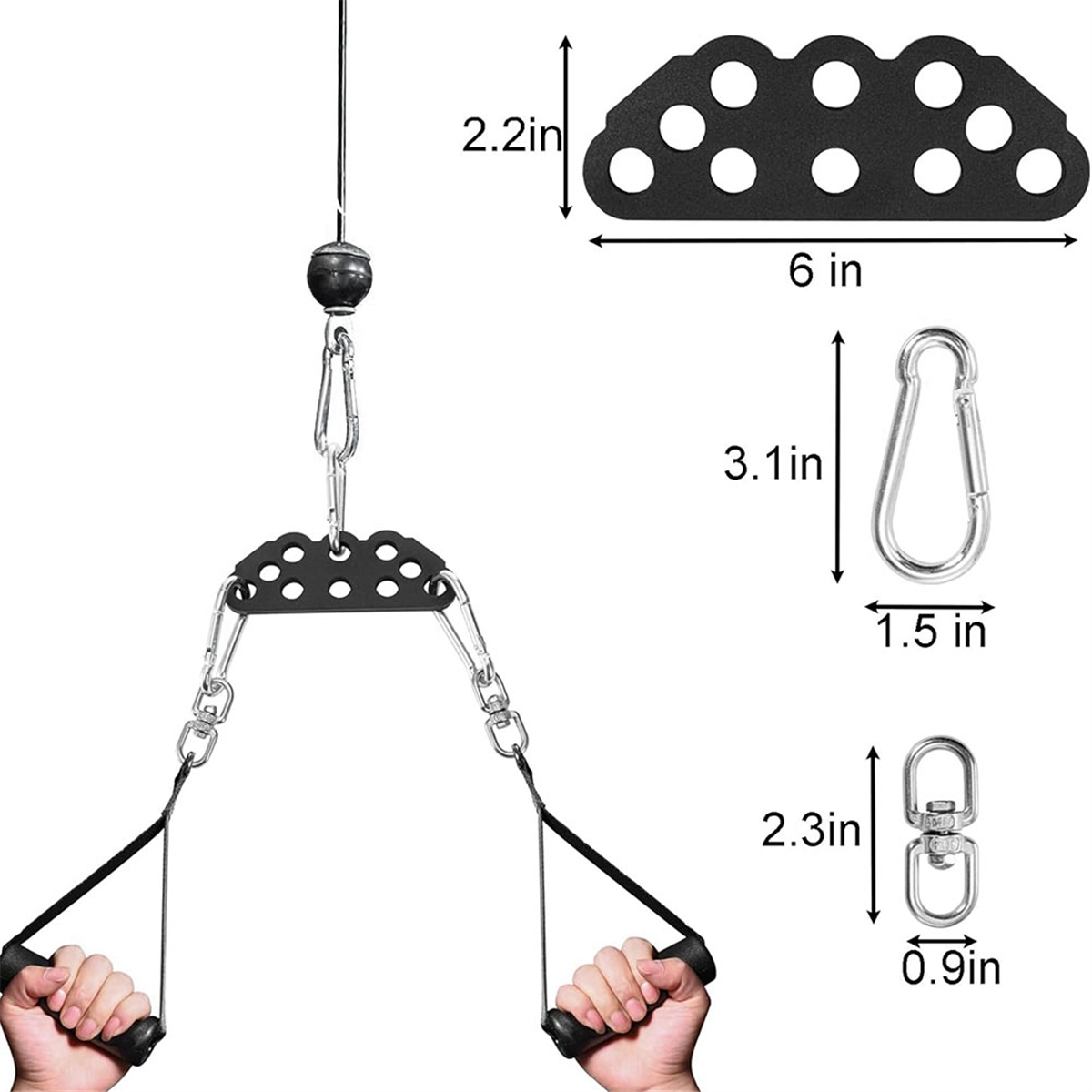 AT59 LAT Pulldown Attachments, - Home Gym Lat Pulldown ulasan dan harga