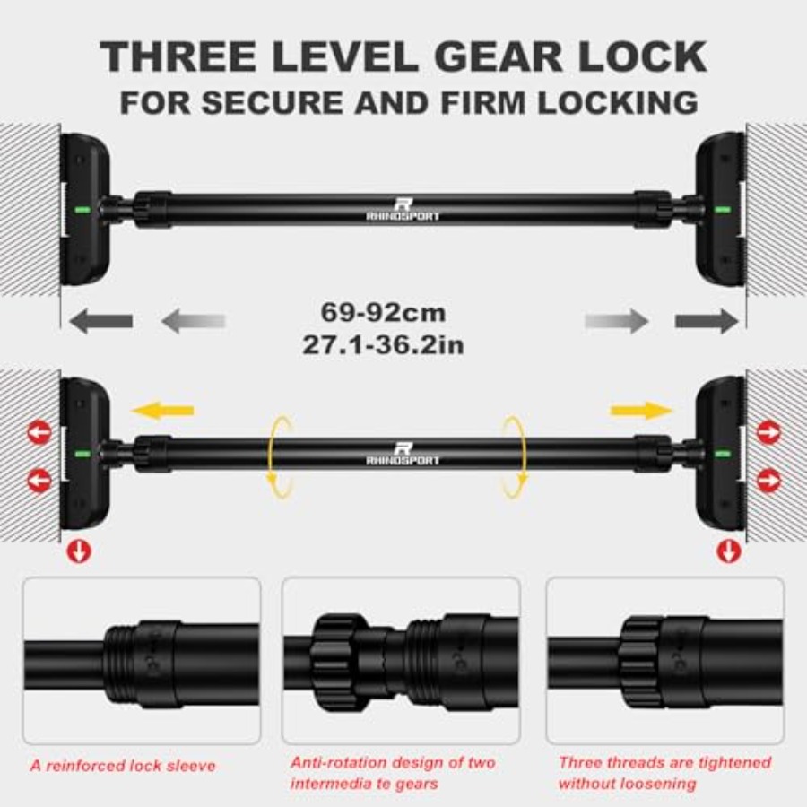 Door Pull Up Bar Doorway No-Sc - Home Gym No Equipment ulasan dan harga